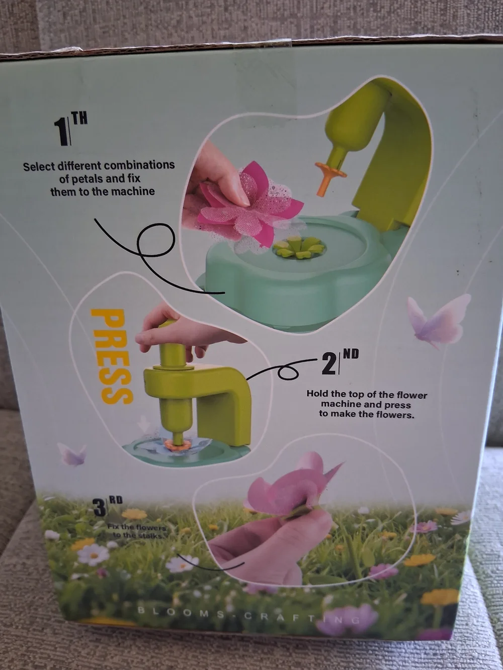 DIY Art Flower Bouquets Machine - Multicolor Kids Craft Set 3+ Ages NIB
